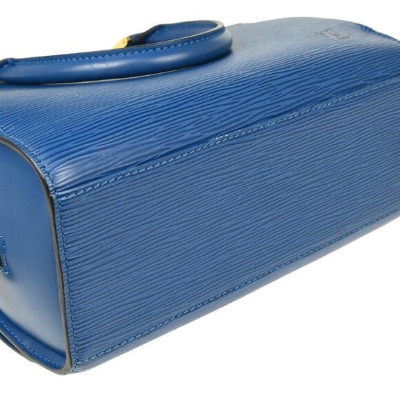 Louis Vuitton Blue Epi Pont Neuf Handbag M52055 MI1908 195638 - Picture 3 of 10